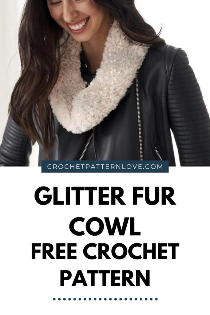 Glitter Fur Cowl Free Crochet Pattern