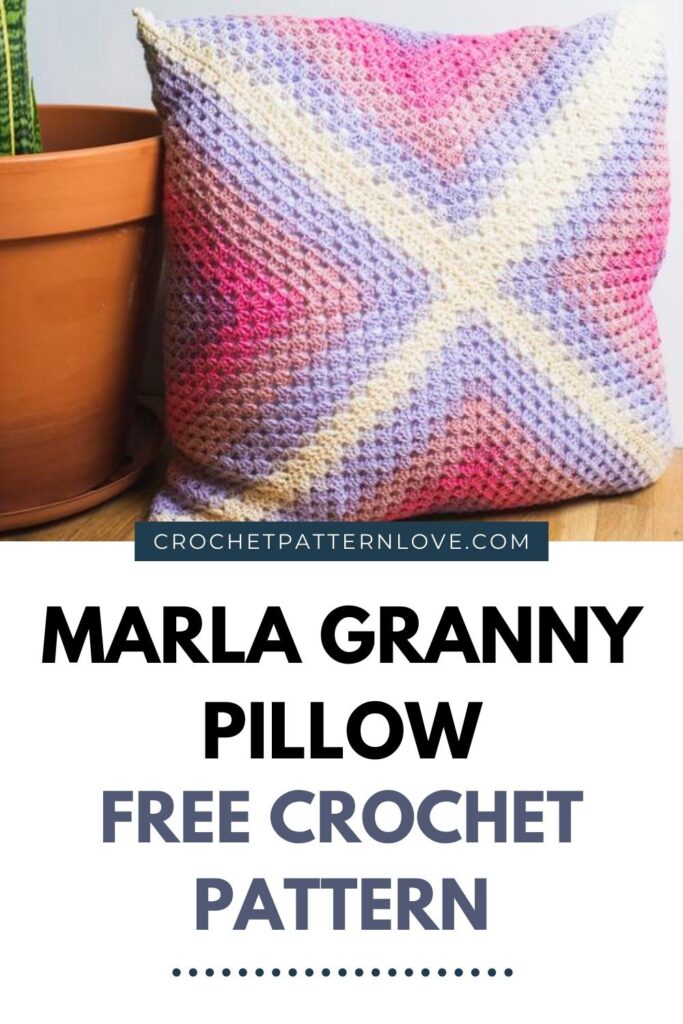 Marla Granny Pillow - Free Crochet Pillow Pattern