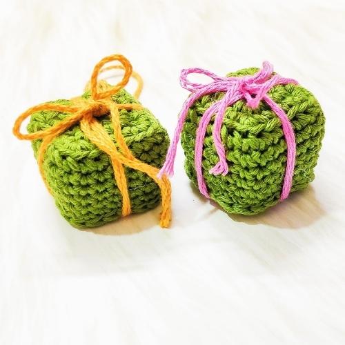 Crochet Gift Box Ornaments