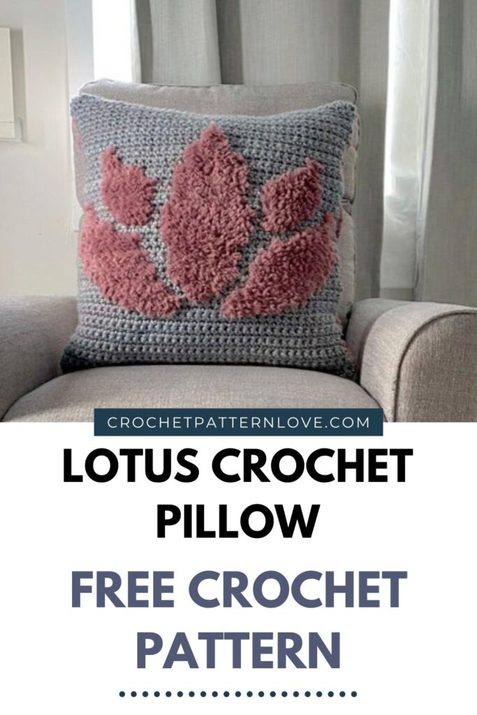 Lotus Crochet Pillow - Free Crochet Pillow Pattern
